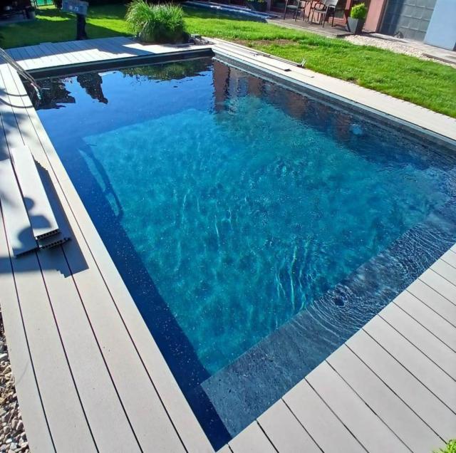 Bazén s terasou - folie Alkorplan Touch Elegance